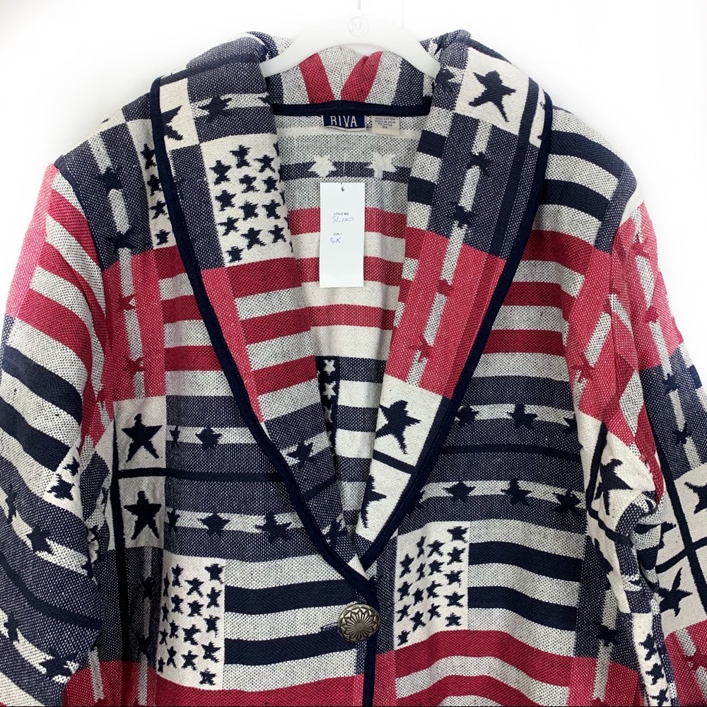 Riva American Flag Jacket Blazer
